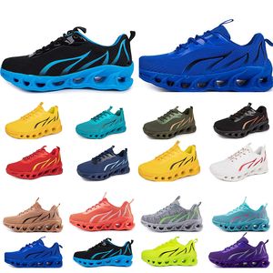 2024GAI printemps hommes chaussures course chaussures plates semelle souple mode bleu gris nouveaux modèles mode couleur blocage sport grande taille 191