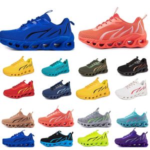 2024GAI zapatos de primavera para hombre, zapatos planos para correr, suela suave, moda bule gris, nuevos modelos, franjas de diferente Color, deportes, talla grande 183