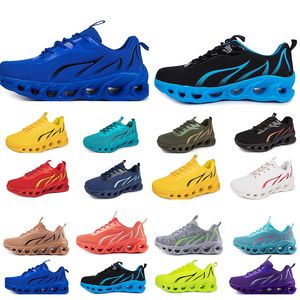 2024GAI lente mannen schoenen Running platte Schoenen zachte zool mode bule grijs Nieuwe modellen mode Kleur blokkeren sport big size 177