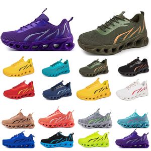 2024GAI lente mannen schoenen Running platte Schoenen zachte zool mode bule grijs Nieuwe modellen mode Kleur blokkeren sport big size one9