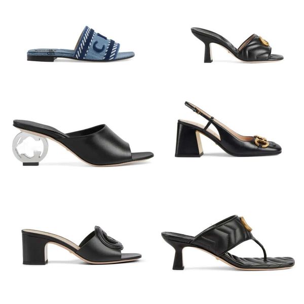 2024gg10a Designer Sandales pour femmes chaussures plates hautes theelsgggs brun clair blanc noir dentelle rose en dentelle pantoufles d'été extérieur 16