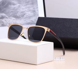 2024hot Nouvelle mode Vintage Drive Lunettes de soleil Men de soleil Designer de sports extérieurs Famous Mens Sunglasses Sun Glasses With Case Box P 0121