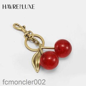 2024KeyChains Coa Ch Lanyards Handtas Hanger Keychain Dames Exquisite Internet Beroemde Crystal Cherry Car Accessoires Hoge kwaliteit 3Q32