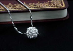 2024korean prachtige sieraden Shambhala Diamond Ball Parl ketting met kraagketen 151ie