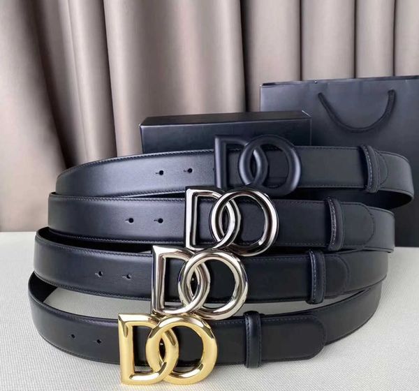 Ceinture de luxe de styliste en peau de vache, Design avec lettres pour hommes et femmes, boucle classique lisse, 3 couleurs, largeur 2024 cm, très bonne, 3.8