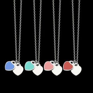 2024Luxury Fashion Pendant ketting Classic 925Couple hart ketting mode mode hoogwaardige titanium staal designer ketting sieraden