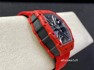 2024 herenhorloge RM12-01 Sporthorloge koolstofvezel kast Lintband Diep waterdicht saffierkristalglas designer horloges