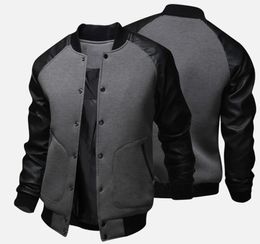 2024 hommes boutonné col rond veste pull hommes décontracté Style coréen mi-long hommes vêtements en cuir manteaux 240130