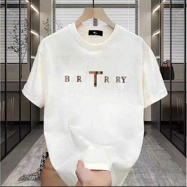 2024mens Casual Imprime Creative T-shirt tshirt tshirt slim fit cou cou à manches courtes t-shirts mâles noirs blancs t-shirts