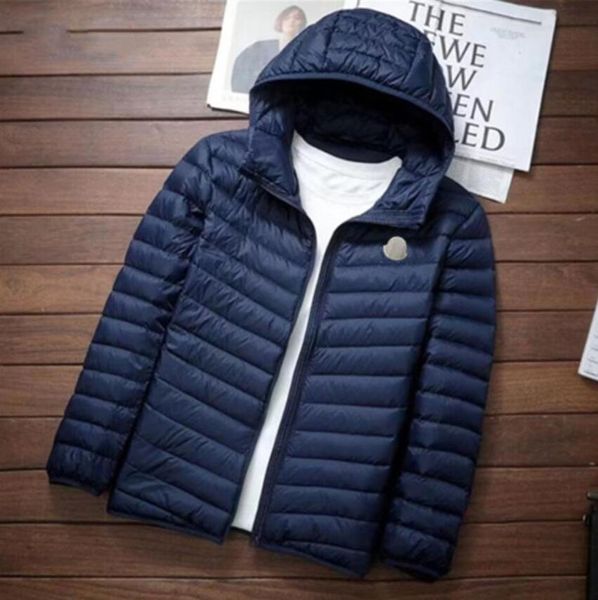 2024mens Diseñador Light Down Jacket Winter Chaqueta M Popillo de chaqueta corta y brillante