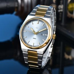 2024Mens Femmes TISSOTITYS 1853 Montre Designer Mouvement à quartz de luxe Montres Qualité Taille 42MM Bracelet en acier inoxydable Saphir Orologio Hommes PRX Montres-bracelets 518