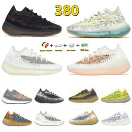 2024New Colors Basketball 380 380S Chaussures hommes Alien Blue onyx yecoraite rf azure brouillard réfléchissant triple noir de calcite gllow mens running women entraîneurs sneaker sportif