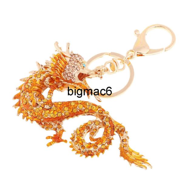 2024new designer porte-clés portefeuille 1 pièce Dragon forme porte-clés pendentif unisexe mode bijoux enseignants clé cadeau G1019