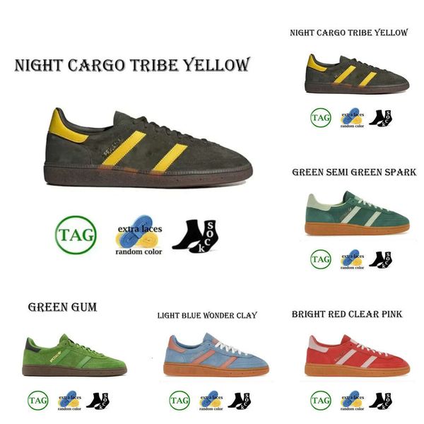 2024New Handball Spezial Presque Gum jaune Scarlet Navy Gum Aluminium Arctic Night Shadow Brown Collegiate Green White Grey Casual Shoe Sneakers Gym Shoes 97