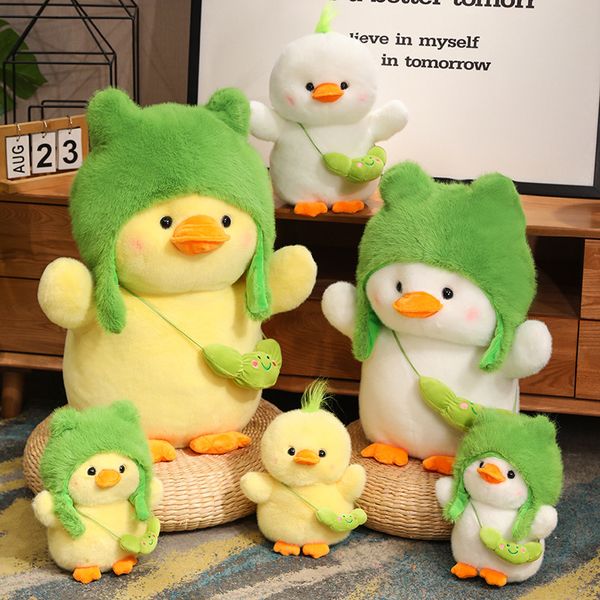 2024 NEW Internet Celebrity Duck Plush Juguete para excursión, lindo sombrero de muñeca de pato de primavera, mochila desmontable, muñeca de pato