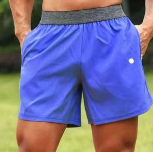 2024new Hommes Yoga Sports Shorts Fitness en plein air Séchage rapide Lululemens Couleur unie Casual Running Quarter Pantalon Meilleur Fashiond Short Mens Designer