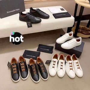 2024new TOP Designer Robe Chaussures Hommes Zegna Lacets Business Casual Social Mariage Party Qualité Cuir Léger Chunky Baskets Formelles Formateurs Casual 58 400