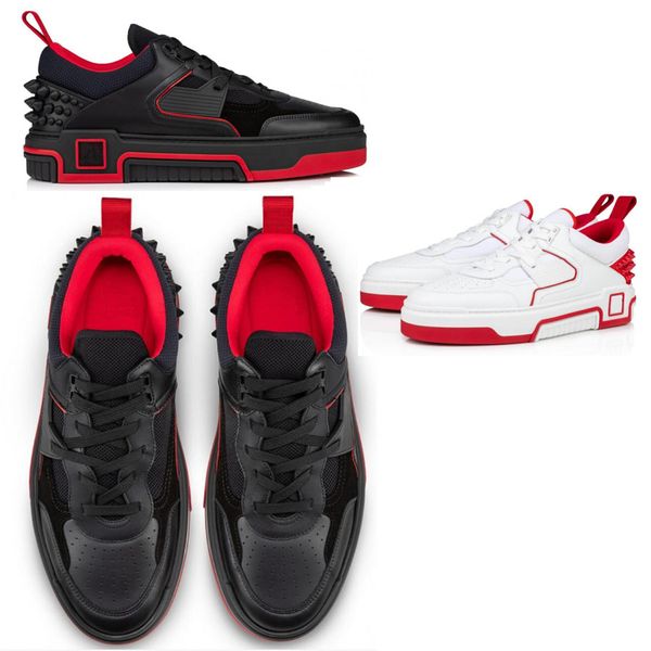 2024S Hommes Chaussures de sport à pointes Astroloubi Baskets en cuir de veau Semelle en caoutchouc en daim Baskets basses à lacets Skate Street Plate-forme Designer de luxe avec boîte 38-46EU