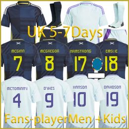 2024Speciale editie New Scotland 150th Anniversary Soccer Jerseys Home Tierney Dykes Men Kit Kinderuniformen Adams Christie McGregor McGinn McKenna voetbalshirt