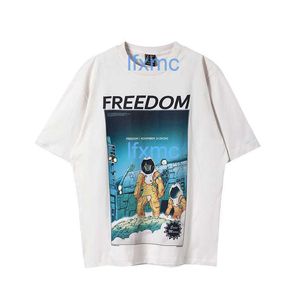 2024ss American Fashion Label Saint Michael Cartoon Anime Astronaut Print Unisexe T-shirt à manches courtes 9O9J