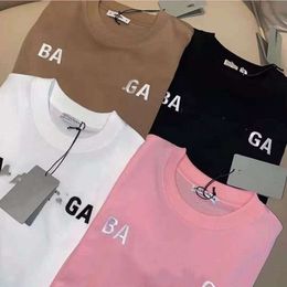 2024SS BB Oversize T-shirt Designer T-shirt Men Women Fashion Letter Graphic Tee Loose Short à manches courte Rond Pullover Tee