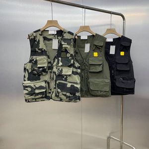 2024SSSS Classic Four Seasons Mens Carh Gilet Cargo Pocket Broidered Small Label Camouflage Carh Vest