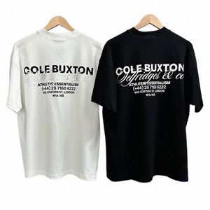 2024ss Cole Buxt T-shirt Hommes Femmes 1: 1 Meilleure qualité Style d'été Lâche CB T-shirt Tee 28qV #