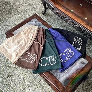 2024SS Cole Buxton broderie CB Breeches pour hommes Femmes TrawString Kaki Brown Green CB Shorts avec étiquettes 240325