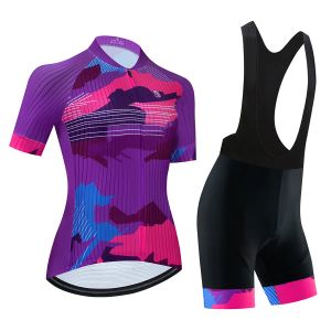 2024SS Cycling Jersey Bib shorts en Road Bike Shirts Zomer fietskleding Set voor vrouwen