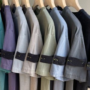 2024SS Deisger Mens Polo Tshirts Stones Mens Tshirt 100% coton Top Quality Luxury Brand Résumé Polo Tshirt pour l'homme Polo