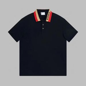 2024ss Designer Polo Shirt Polos de luxe pour hommes T-shirt décontracté pour hommes Lettre imprimée brodée Mode High Street T-shirt pour hommes Taille UK S-XL