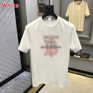 2024ss Designer Tide T-shirts Lettre poitrine imprimé laminé à manches courtes High Street Loose Oversize T-shirt décontracté 100% pur coton Tops pour hommes et femmes S-3XL