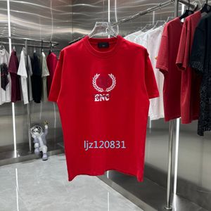 2024SS Vroeg voorjaar nieuw heren T-shirt met korte mouwen Chinees Nieuwjaar Draak gepersonaliseerde print Dames O-hals casual sporttop Puur katoen koppelstijl S-2XL