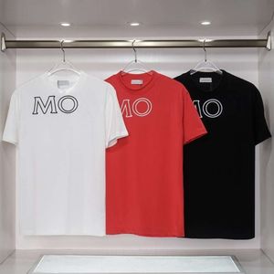 2024SS Fashion T -shirt Designer T Shirts Mens Dames Solid Color Letter Afdruk Grafische korte mouw T -shirt T -shirt T -shirt