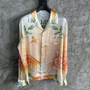 2024ss heren shirts mode afdrukken met lange mouwen shirt Hawaiian