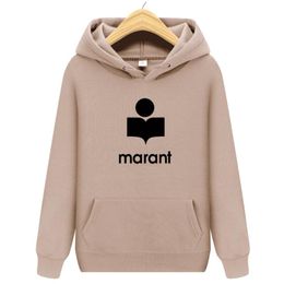 2024SS Hoodies Sweatshirts Sweats Sweats Femmes Unisexe Couple Marant Streetwear Casual Hooded Loose Pillovers Tracksuis Tops Female Sweat à capuche surdimensionnée