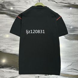 2024SS Neues T-Shirt für Herren, bestickt, modisch, Rundhalsausschnitt, speziell kurzärmelig, Sommer-Damen-T-Shirt, kurzärmelig, einfaches Paar, Designer, reine Baumwolle