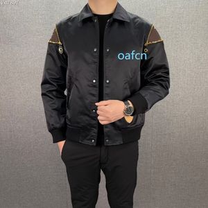 2024SS Primavera Nuevos hombres Minimalista Slim Cuero Street Shoot Business Chaqueta Casual Chaqueta personalizada Abrigo casual Flip Collar Diseñador Chaqueta de cuero M-3XL