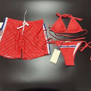 2024SS Summer Bikini Designer Swwwear Womens Fashion Lettre de mode Split Sweet Sweet Luxury Two Piece Set