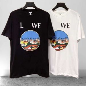 2024SS Summer Cotton T-shirt Designer T-shirt Men Damesletter Grafisch T-shirt Simple Short Sleeve Shirt Tops Plus size t-shirts