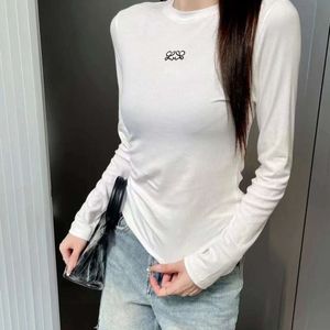 2024SS Femme Sweat-shirt Sweater Fashion Coton Lettres Broidery Graphic Bottom Shirt Round Nou Pullor Treat Pull
