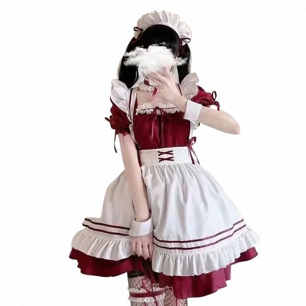 2024 Student Daily Cos Lolita Maid Lolita Jupe Maid Costume Maid Outfit Pure Desire Halen Costumes pour femmes Anime Q2ZF #