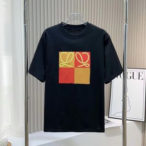 2024Zomer 3D reliëf T-shirts Mannen en Vrouwen Katoenen T-shirt Brief Effen Korte Mouw Ronde Hals Casual T-Shirt5