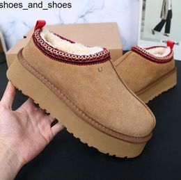 2024Tazz Laarzen Stiefel Boot Ug Tasman Slippers Mini ugglis''boots Klassiek Zwart Bruin Grote Rode Dames Australische Booties Super Tas Pluizige Harige