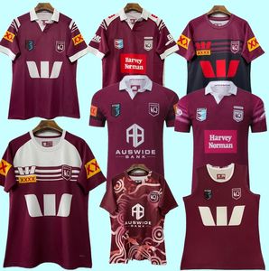 2024Top Maru Rugby Jersey NSWRL HOKDEN ORIGINE RUGBY JERSEY SWEA T-shirt 23-24 Rugby League Jersey Origin Maru Vest Jersey