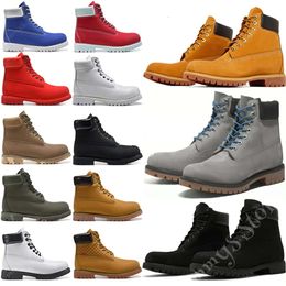 2024 TOP One Men Running Shoes Designer Boots Marts Men and Women Wheat enkellaarzen Olive Camouflage Bruine Navy Blue Warm Eliment Sports Sneakers schoenen