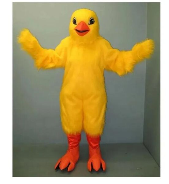 2025 Taille adulte Chick Mascot Costume Halloween Carnaval Unisexe Adultes Tenue Costume fantaisie Carton de somnifère