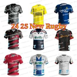 2025 Highlanders New Rugby Jerseys 24 25 Crusaders Home Away Alternate Hurricanes Heritage Chiefses Super Size S-5XL Heren Rugby Shirt Jersey
