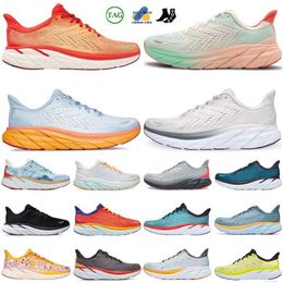 2025 Chaussures de course Designer H Boondi 8 Cliftoon Carboon X2 Mens Women Trainers Summer Soong Black Blanc Paysage Paint