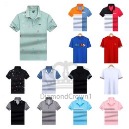 2024Nouveau style Designer Hugo T-shirt Polo Lettres courtes Casual Bosss Court Mode Lâche Revers Demi-manches Hommes T-shirt M-3XL